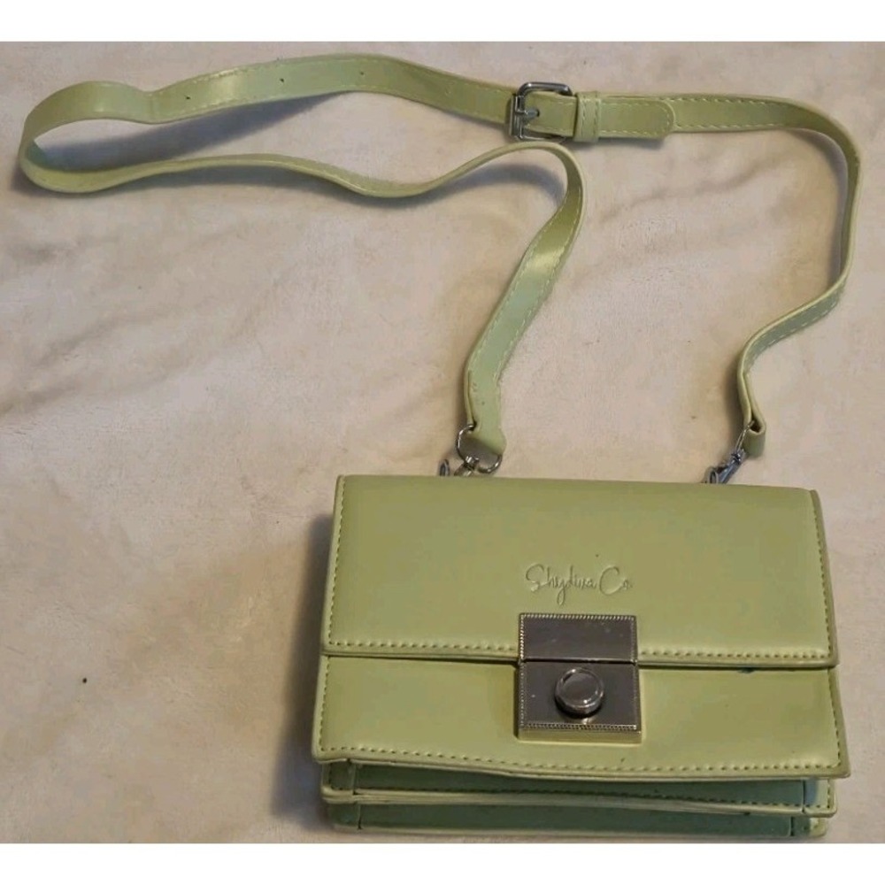 Shydlva Co Lime Green Crossbody Purse Faux Leather Small Shoulder Bag‎ 👜💚